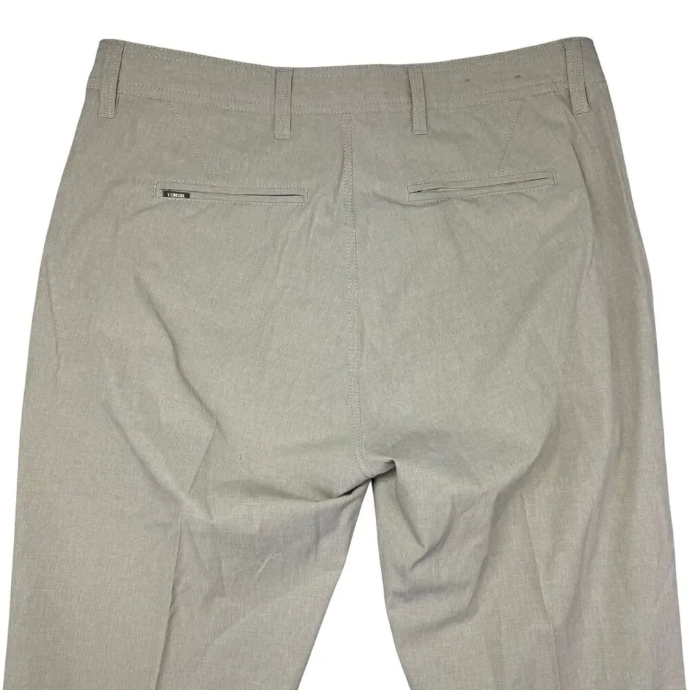 Linksoul Pants Men’s 32R Beige Chino Performance Preppy Casual Outdoor Golf Flex